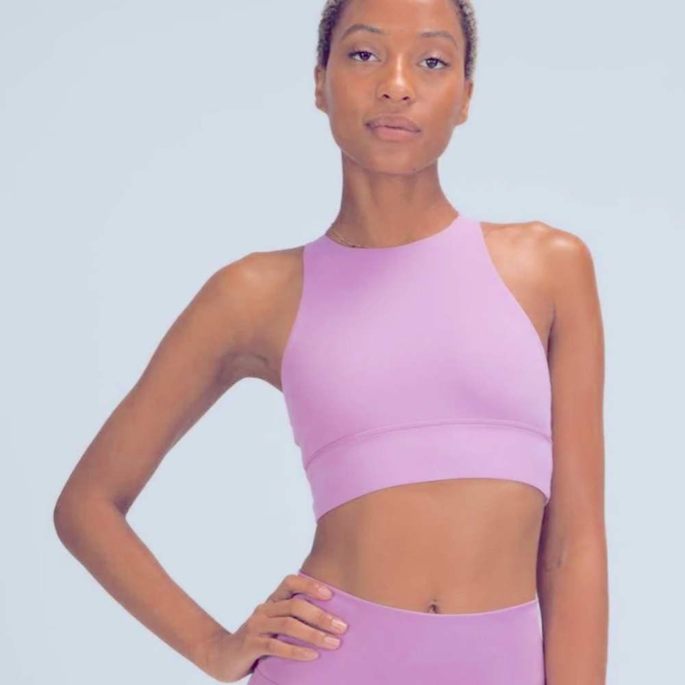 Lululemon Energy Bra High Neck Long Line SIZE 8 PURPLE LILAC COLOR
